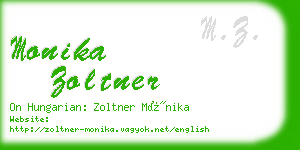 monika zoltner business card